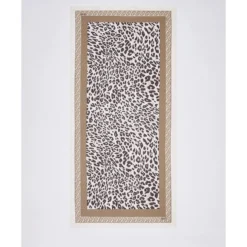 Stola Donna 90 x 180 cm LIU JO in Modal stampa Animalier Naturale
