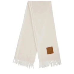Stola Donna 70 x 180 cm LIU JO in Tessuto Garzato Beige Chiaro