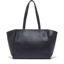 Tote Bag Large Donna LIU JO effetto Bottalato Nero con Logo Ricamato
