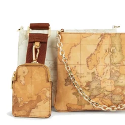 Tracollina Doppia 1A Classe Alviero Martini stampa Geo Classic e Geo White E048