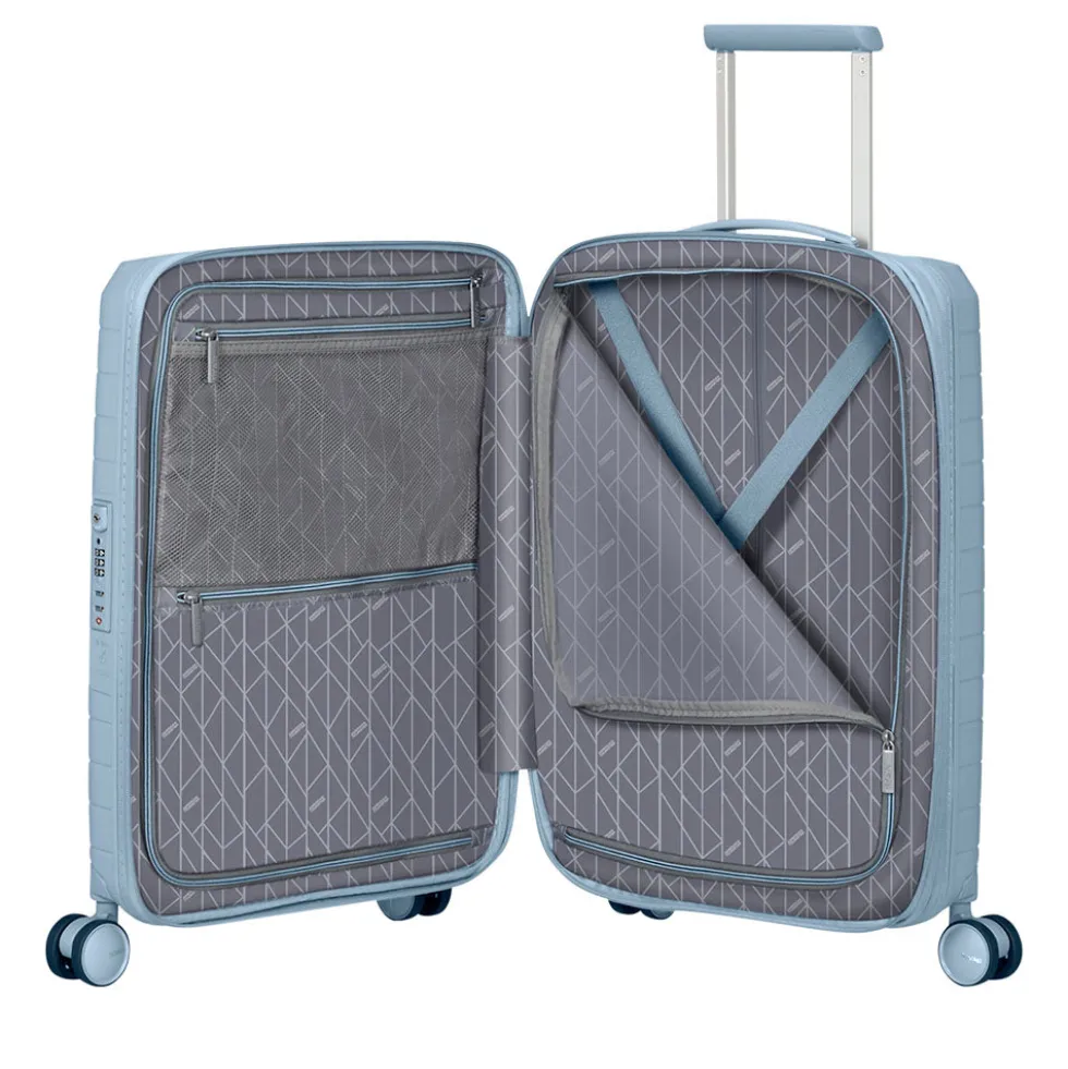 Trolley Cabina Rigido Espandibile 4 Ruote AMERICAN TOURISTER linea FastForward colore Steel Blue