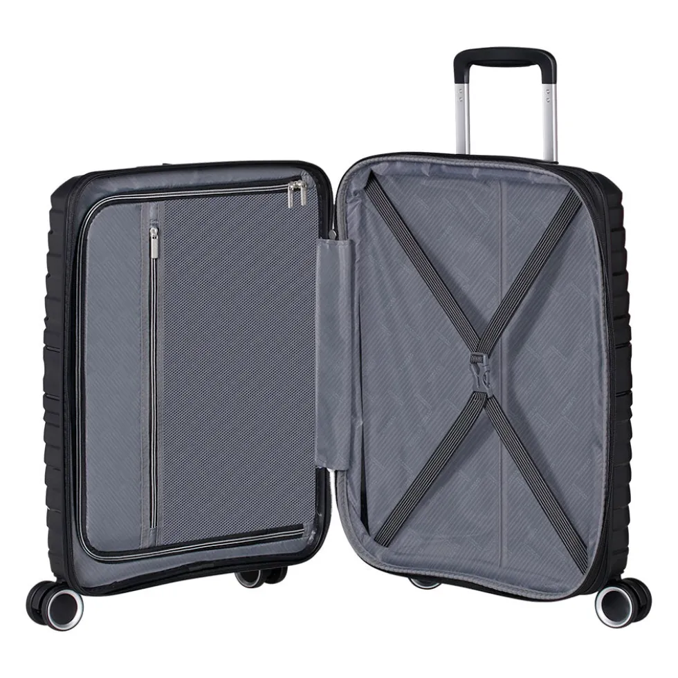 Trolley Cabina Rigido Espandibile 4 Ruote AMERICAN TOURISTER linea Flytwist colore Shadow Black