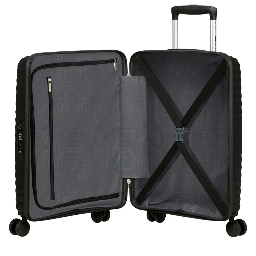 Trolley Cabina Rigido 4 Ruote AMERICAN TOURISTER linea Diablast colore Black Code