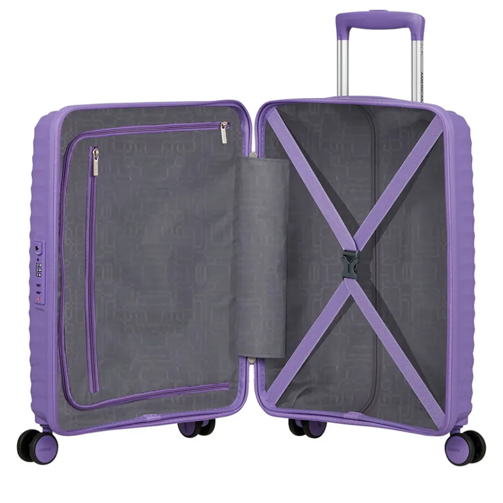 Trolley Cabina Rigido 4 Ruote AMERICAN TOURISTER linea Diablast colore Purple Pulse