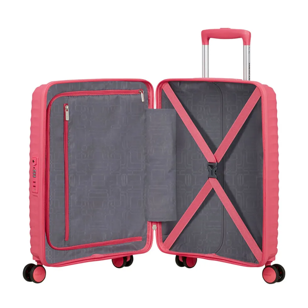 Trolley Cabina Rigido 4 Ruote AMERICAN TOURISTER linea Diablast colore Pink Glitch