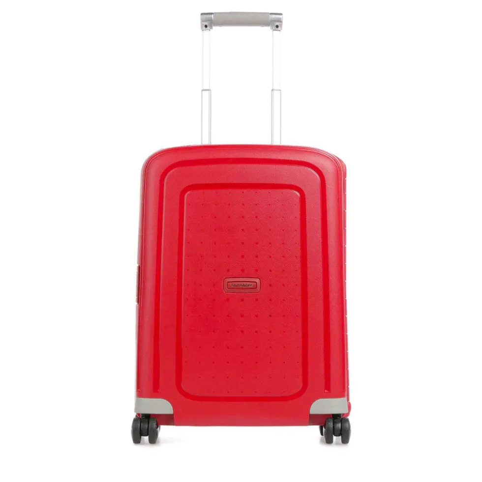 Trolley Cabina Rigido 4 Ruote SAMSONITE linea S'Cure Rosso
