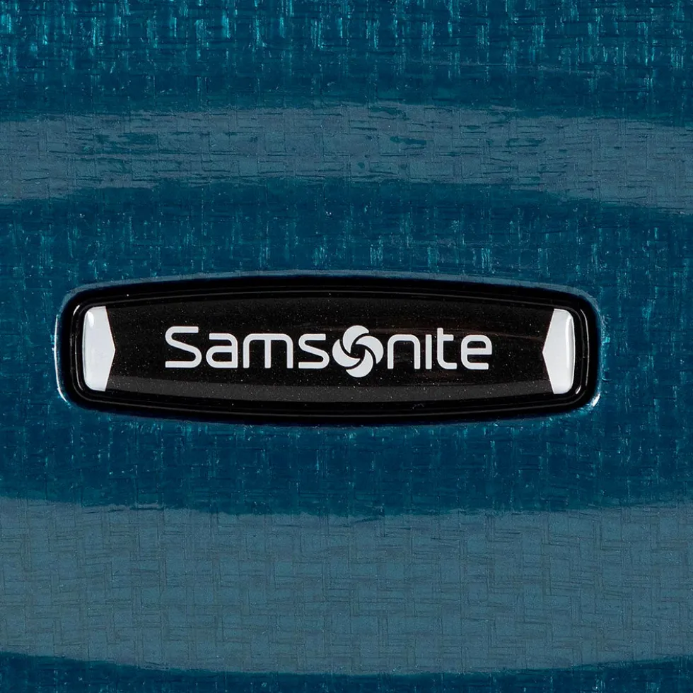 Trolley Cabina Rigido 4 Ruote SAMSONITE linea Lite-Shock Blu Petrolio