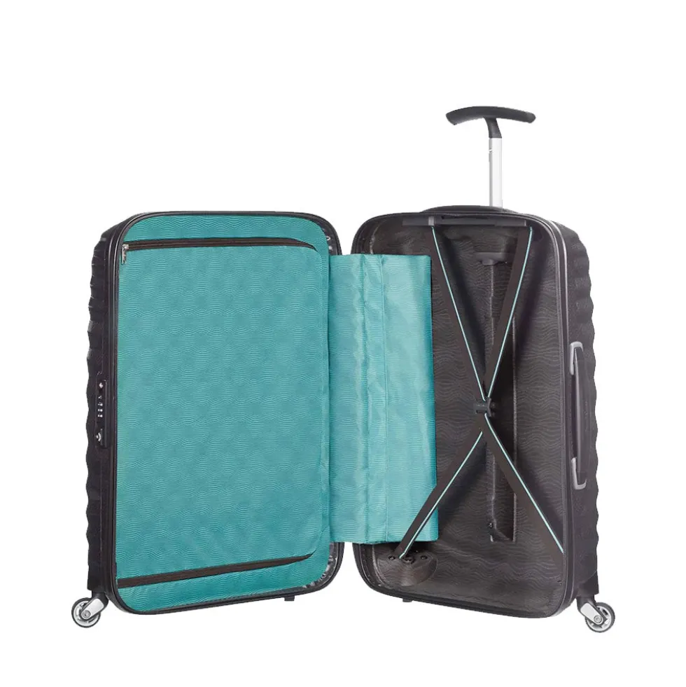 Trolley Cabina Rigido 4 Ruote SAMSONITE linea Lite-Shock Nero