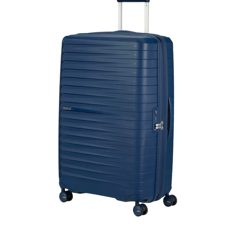 Trolley Grande Rigido Espandibile 4 Ruote AMERICAN TOURISTER linea FastForward colore Navy Blue