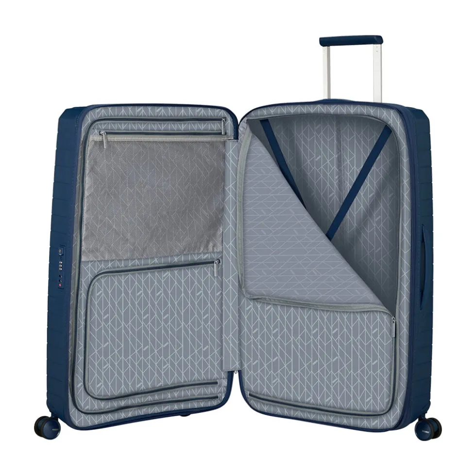 Trolley Grande Rigido Espandibile 4 Ruote AMERICAN TOURISTER linea FastForward colore Navy Blue