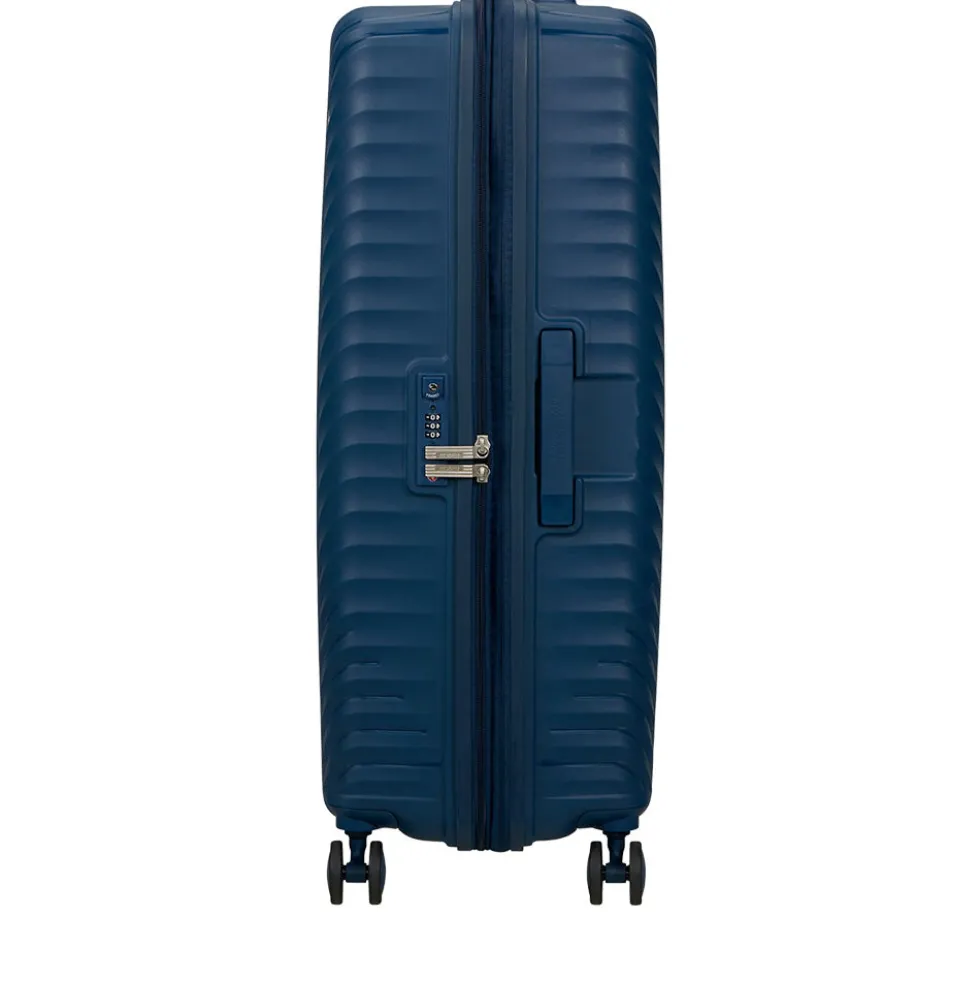 Trolley Grande Rigido Espandibile AMERICAN TOURISTER linea Diablast colore Darkwave Blue