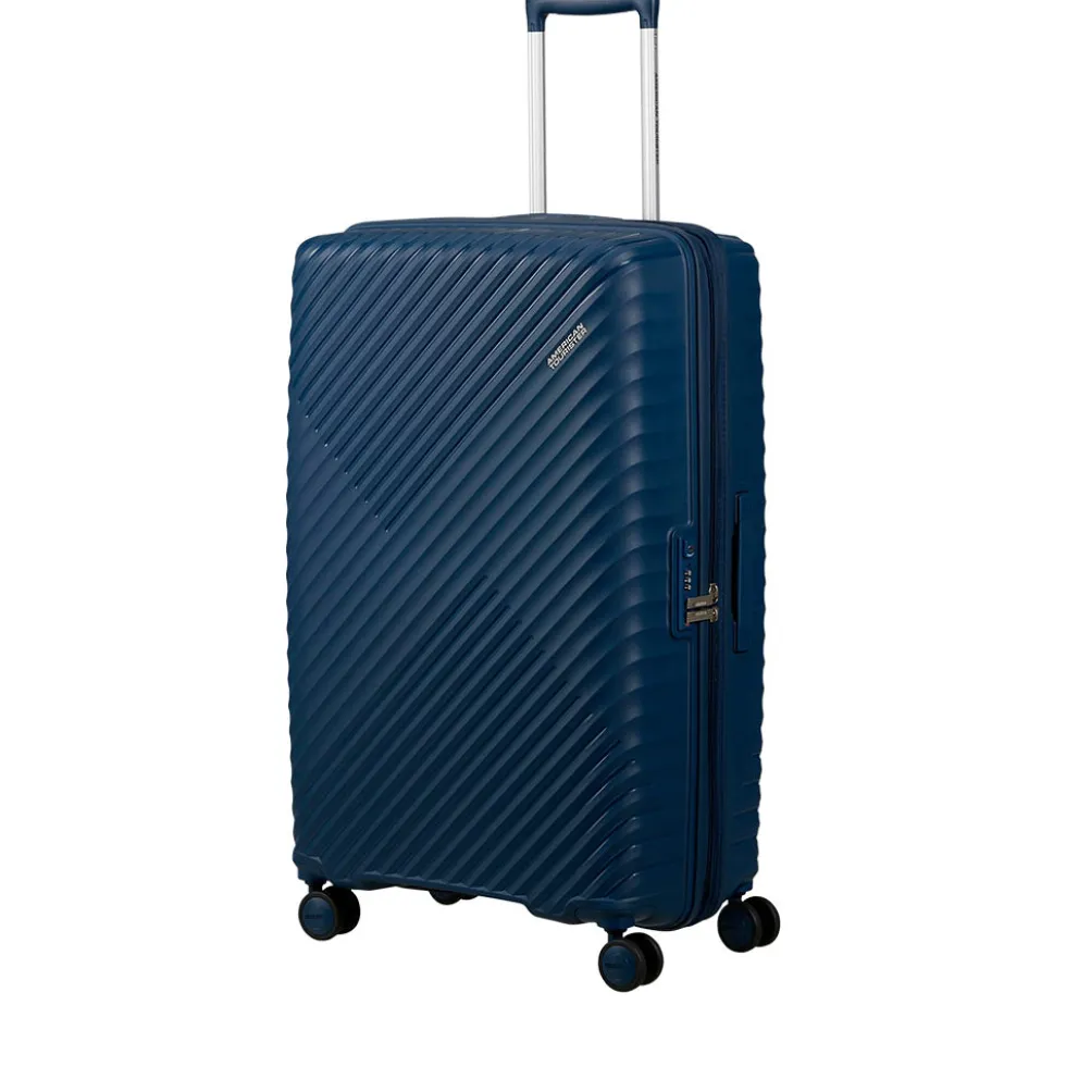 Trolley Grande Rigido Espandibile AMERICAN TOURISTER linea Diablast colore Darkwave Blue