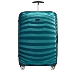 Trolley Grande Rigido 4 Ruote SAMSONITE linea Lite-Shock Blu Petrolio