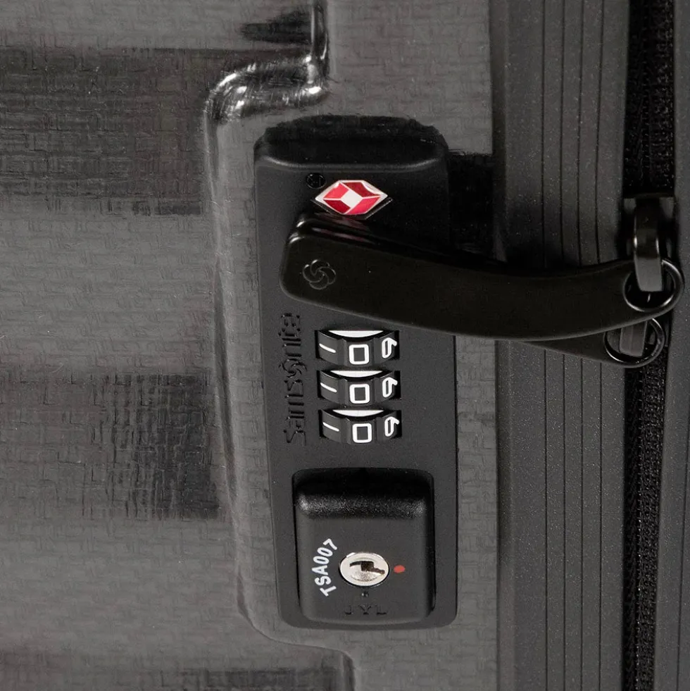 Trolley Grande Rigido 4 Ruote SAMSONITE linea Lite-Shock Nero