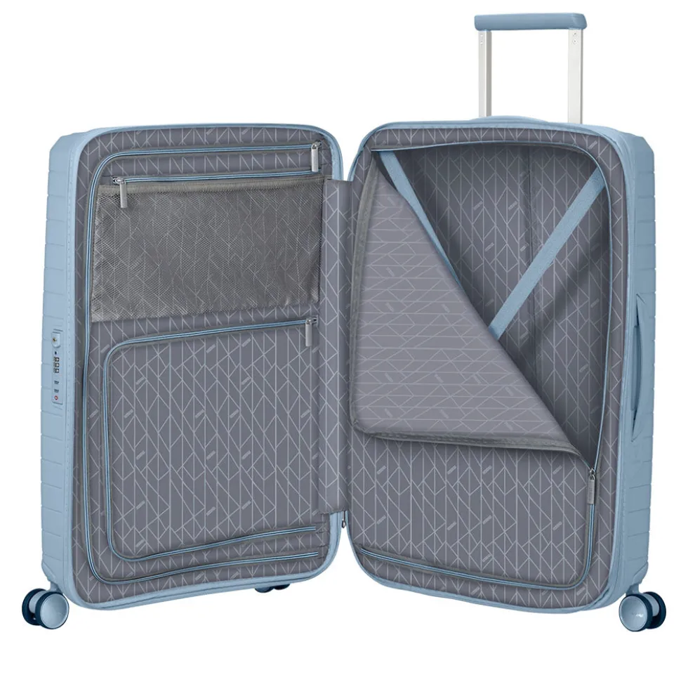 Trolley Medio Rigido Espandibile 4 Ruote AMERICAN TOURISTER linea FastForward colore Steel Blue