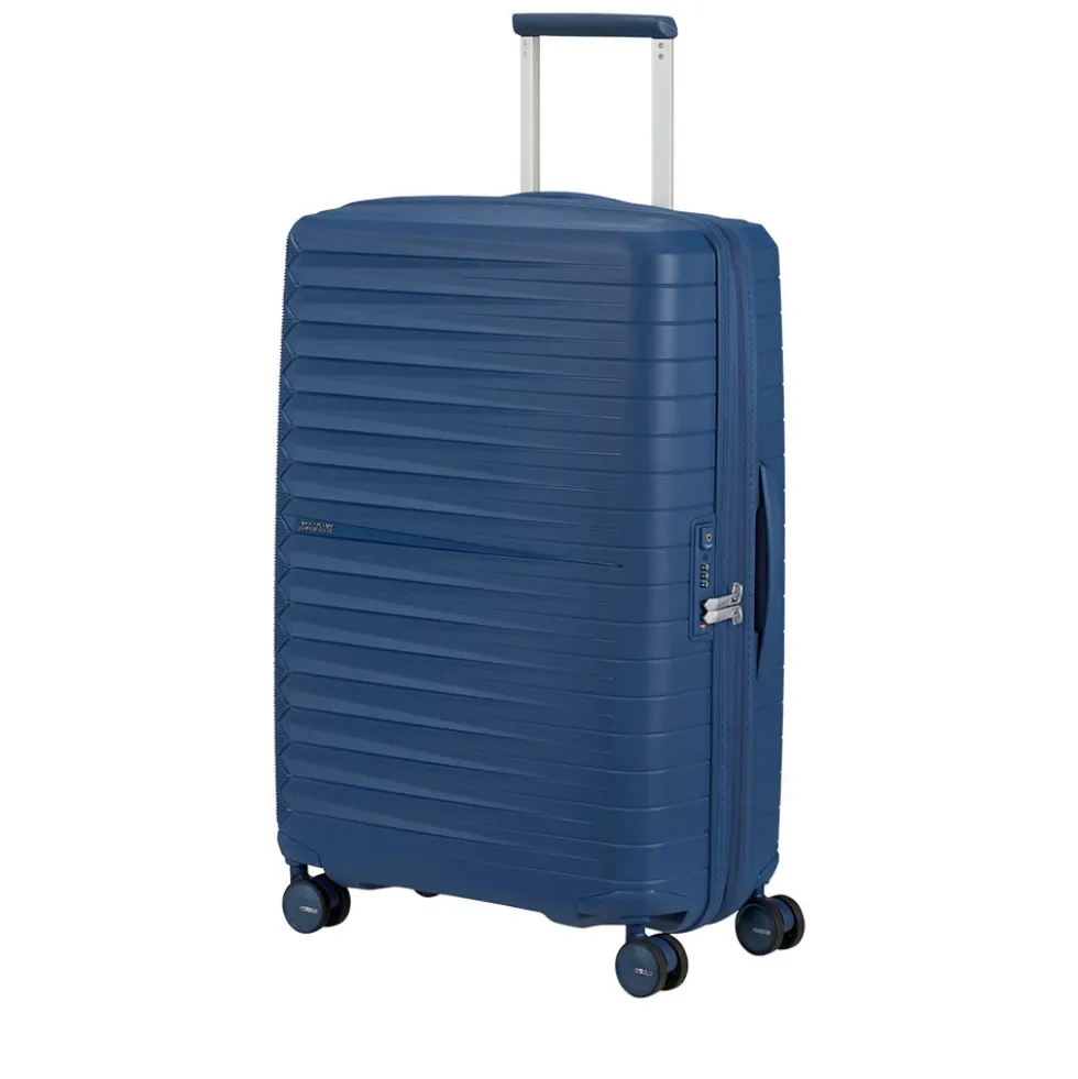 Trolley Medio Rigido Espandibile 4 Ruote AMERICAN TOURISTER linea FastForward colore Navy Blue