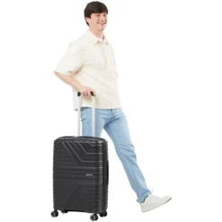 Trolley Medio Rigido Espandibile 4 Ruote AMERICAN TOURISTER linea Flytwist colore Shadow Black