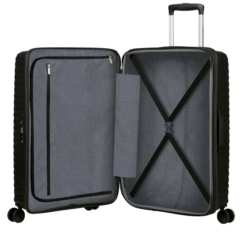 Trolley Medio Rigido Espandibile AMERICAN TOURISTER linea Diablast colore Black Code
