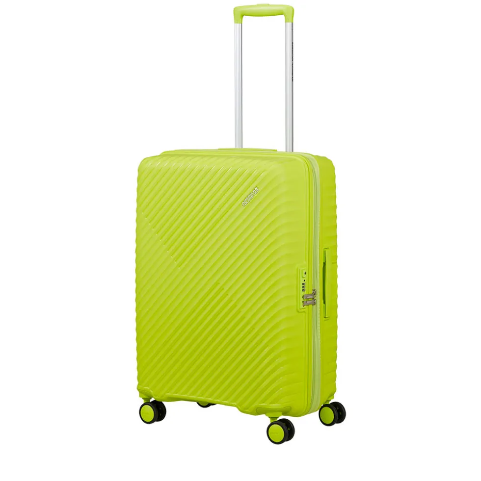 Trolley Medio Rigido Espandibile AMERICAN TOURISTER linea Diablast colore Hyper Lime