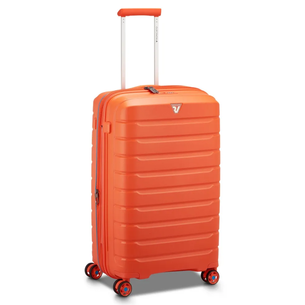 Trolley Rigido Medio Espandibile 4 Ruote RONCATO Linea B-Flying colore Arancio Brillante
