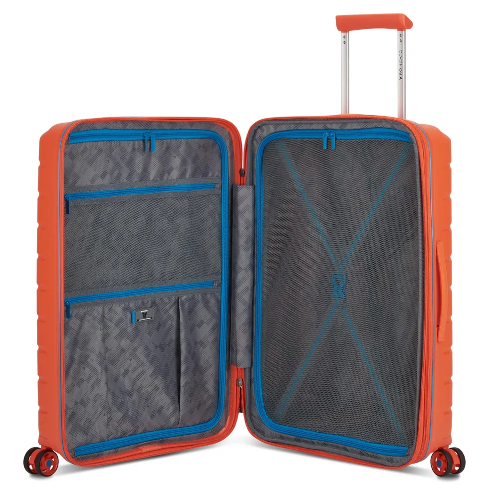 Trolley Rigido Medio Espandibile 4 Ruote RONCATO Linea B-Flying colore Arancio Brillante