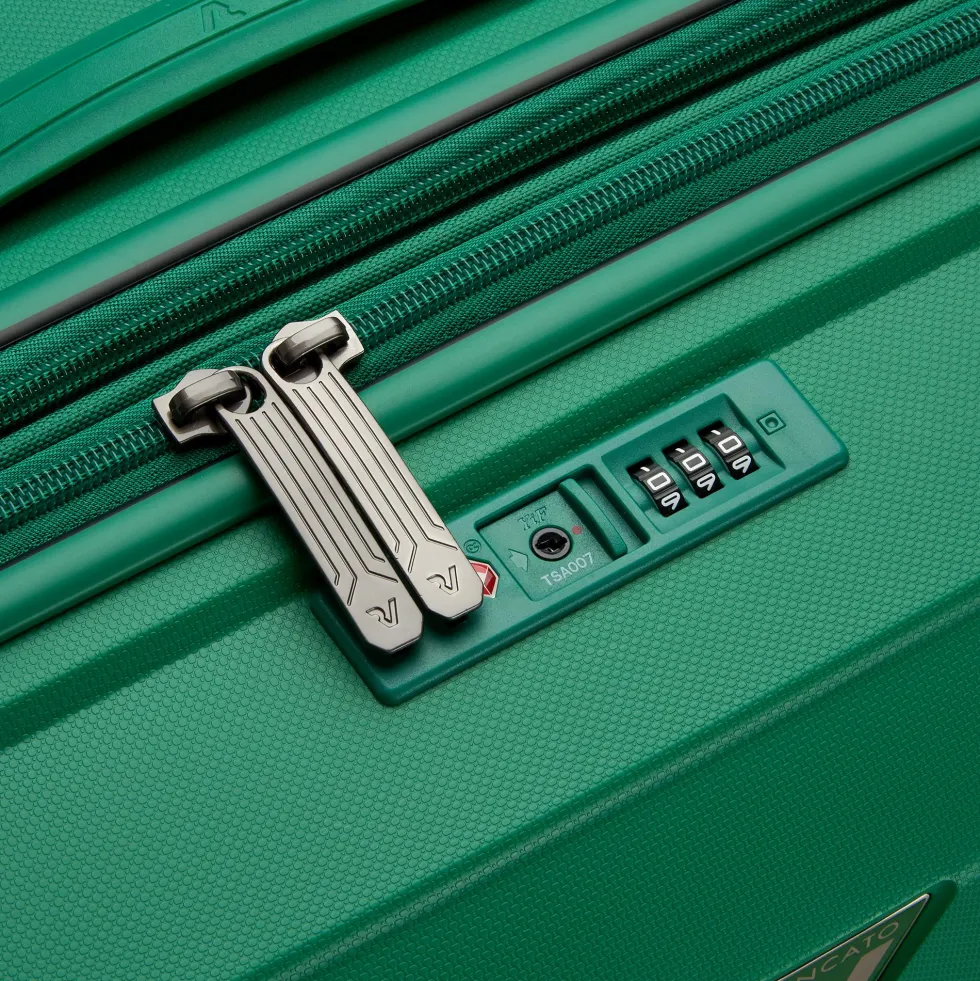 Trolley Rigido Medio Espandibile 4 Ruote RONCATO Linea B-Flying colore Verde Brillante