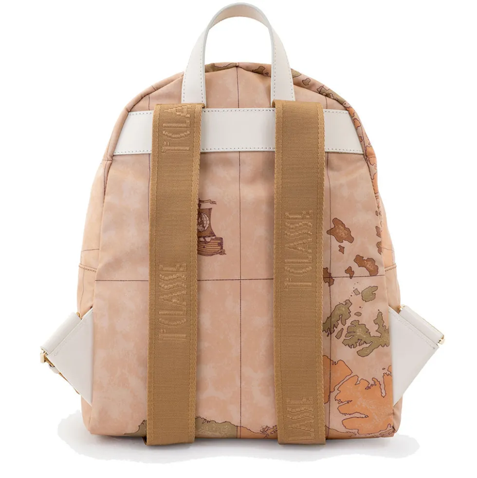Zaino Donna 1A Classe Alviero Martini linea Soft Petals in Tessuto Soft Geo Classic e Avorio LE59