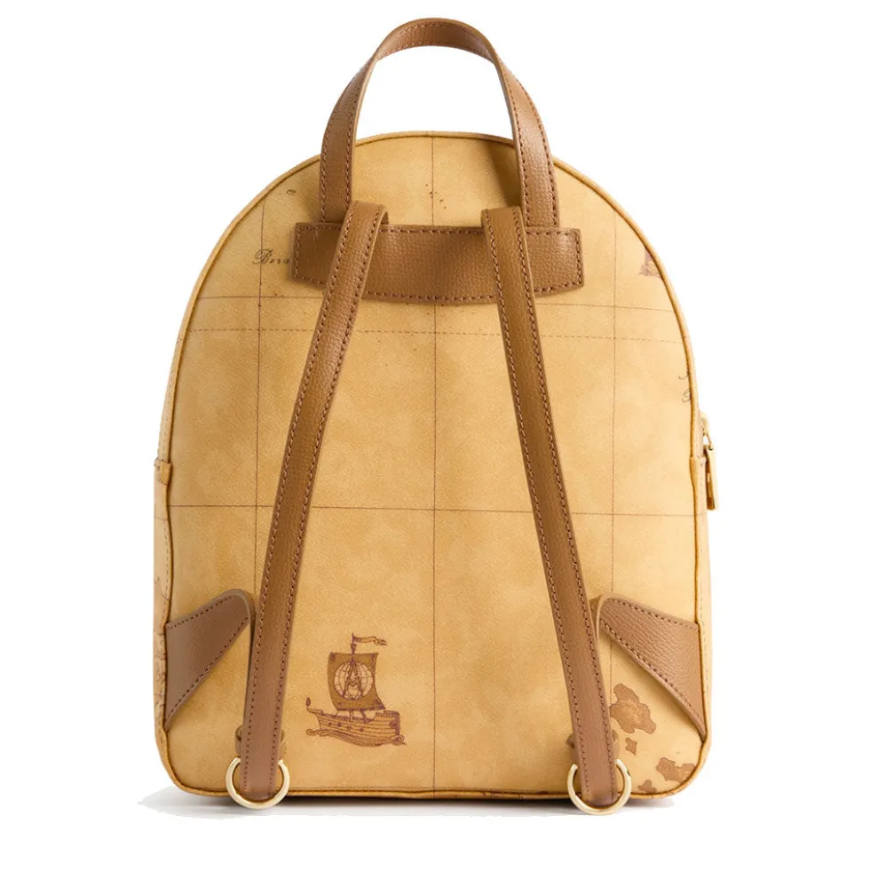 Zaino Donna 1A Classe Alviero Martini linea Escape Geo stampa Geo Classic e Cuoio LE64