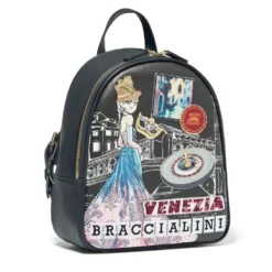 Zaino Donna BRACCIALINI linea Cartoline stampa Venezia