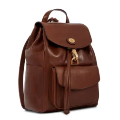 Zaino Donna con Pattina THE BRIDGE in Pelle Marrone linea Story