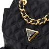 Zaino Donna GUESS Linea Giully Colore Nero Chiuso con Pattina e Coulisse