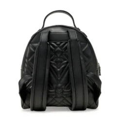 Zaino Donna LOVE MOSCHINO linea Quilted Trapuntato Nero e Nikel