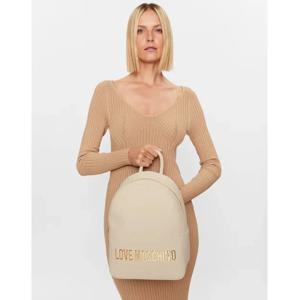 Zaino Donna LOVE MOSCHINO linea Bold Bag color Avorio