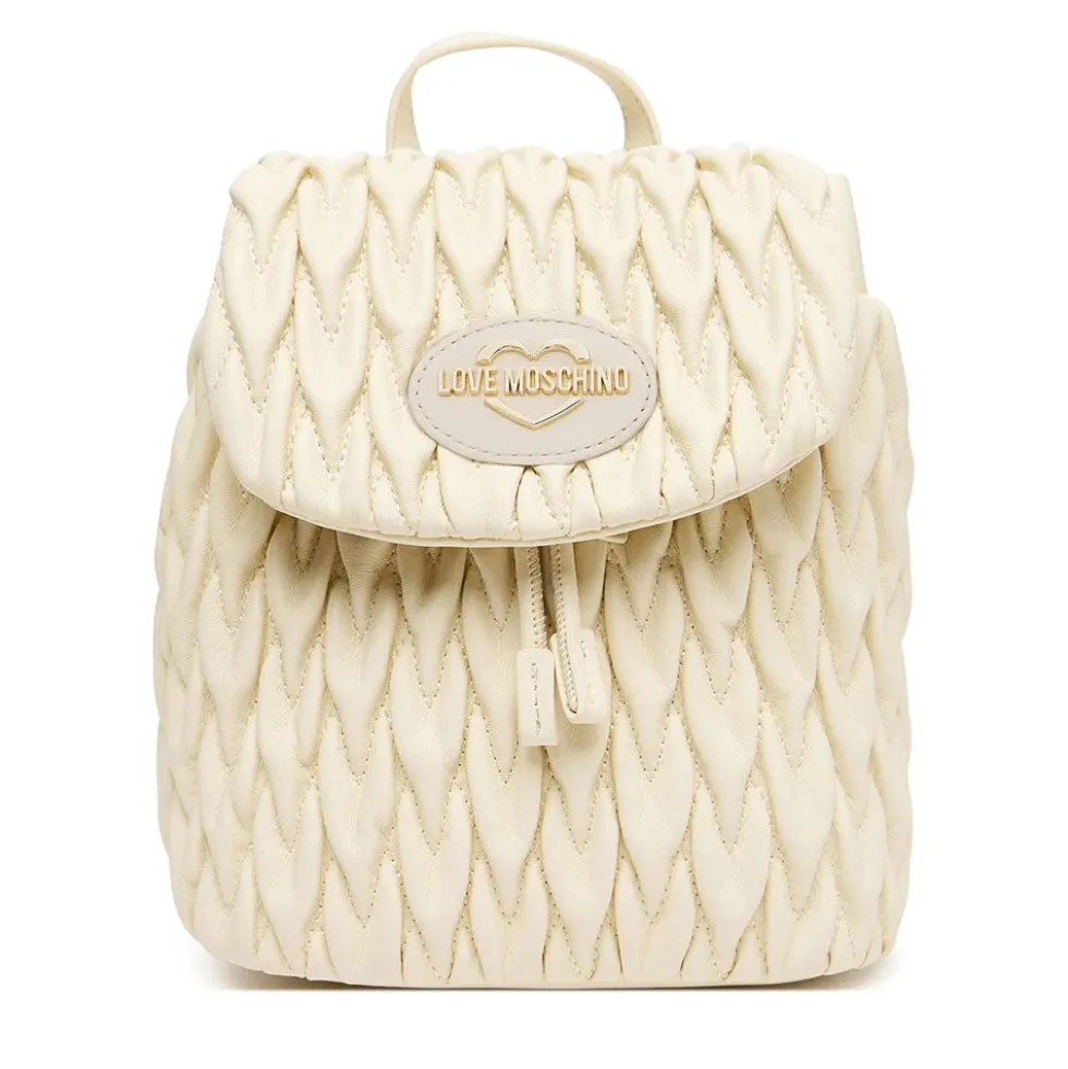 Zaino Donna LOVE MOSCHINO Trapuntato Avorio