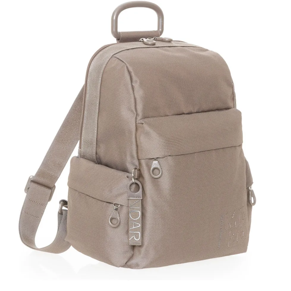 Zaino Donna Mandarina Duck in Tessuto Linea MD20 Colore Taupe Misura Grande