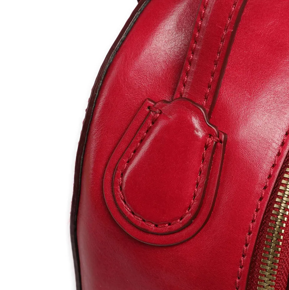 Zaino Donna Medio THE BRIDGE linea Elettra in Pelle Rosso Berry
