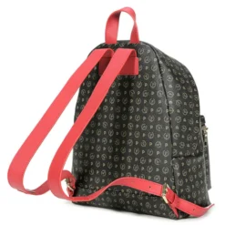 Zaino Donna POLLINI linea Heritage Logo Classic Nero e Lacca