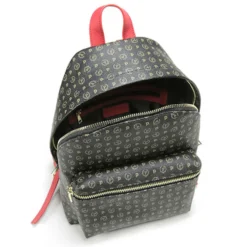 Zaino Donna POLLINI linea Heritage Logo Classic Nero e Lacca