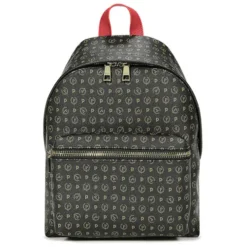 Zaino Donna POLLINI linea Heritage Logo Classic Nero e Lacca