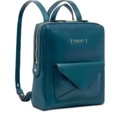Zaino Donna THE BRIDGE linea Frida in Pelle Blu Pavone