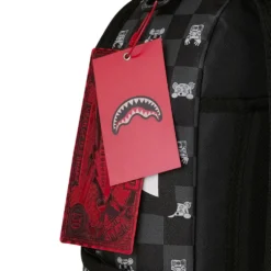 Zaino Unisex SPRAYGROUND stampa Gray Peeking Character Check