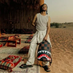 Zaino Unisex SPRAYGROUND stampa Enlarged Checks Paris