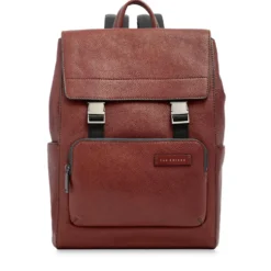 Zaino Uomo con Pattina THE BRIDGE linea Ludovico in Pelle Marrone