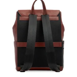 Zaino Uomo con Pattina THE BRIDGE linea Ludovico in Pelle Marrone