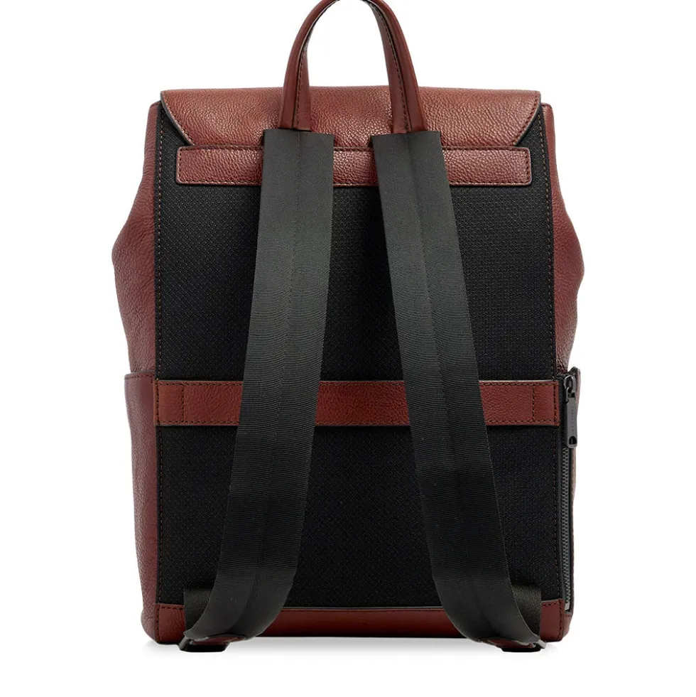 Zaino Uomo con Pattina THE BRIDGE linea Ludovico in Pelle Marrone