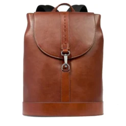 Zaino Uomo con Pattina THE BRIDGE linea Giacomo in Pelle Marrone