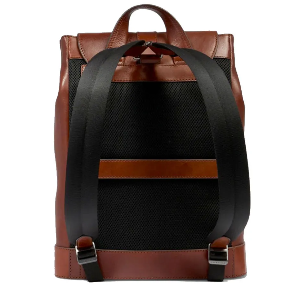 Zaino Uomo con Pattina THE BRIDGE linea Giacomo in Pelle Marrone
