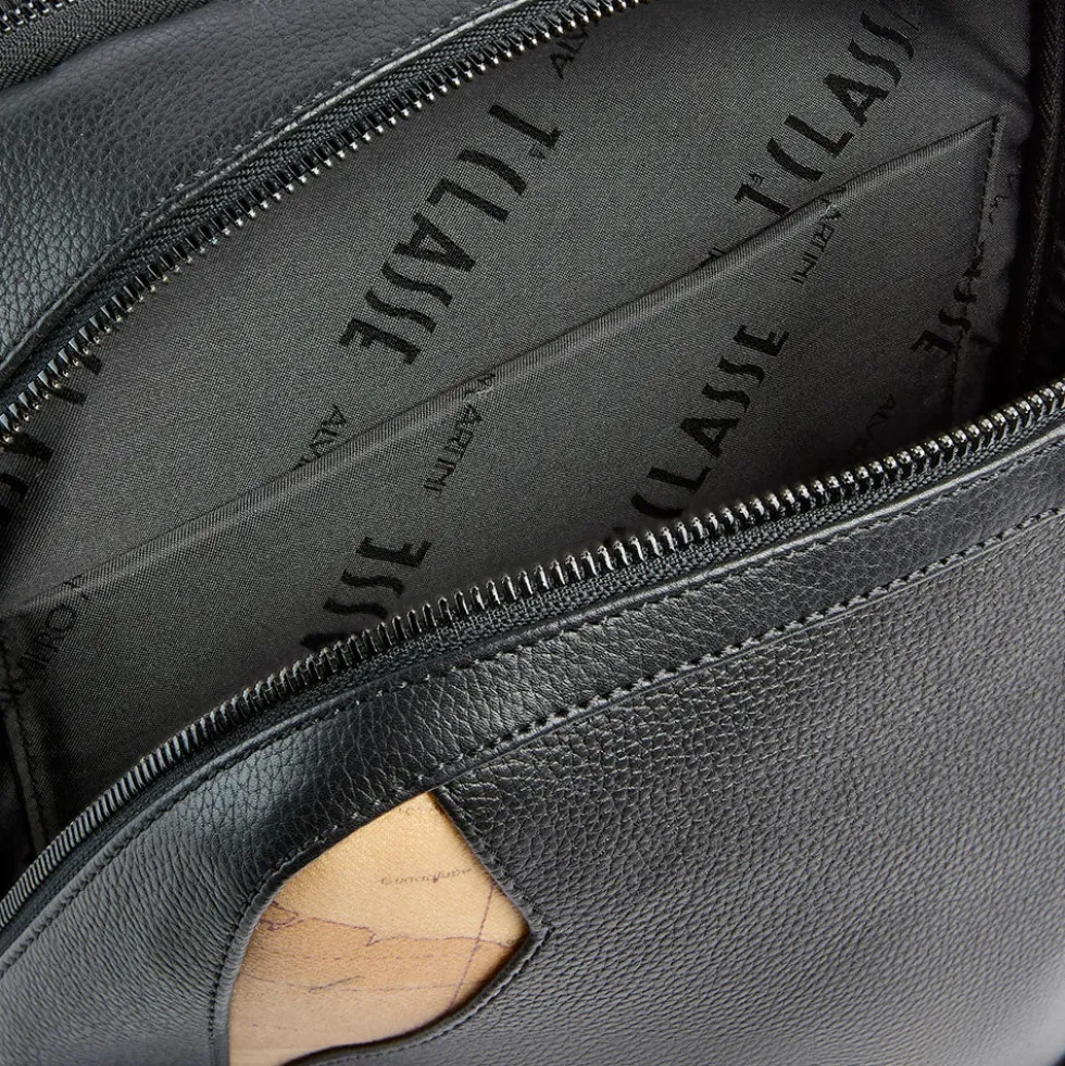 Zaino Uomo Porta Pc 14" 1A Classe Alviero Martini linea Western Leather in Pelle Nera LD05